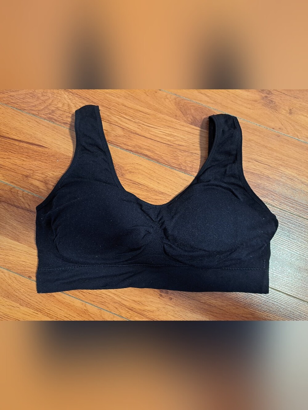 Seamless Black Wireless Comfort Bra - Women Intimates